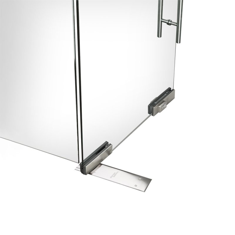 Dorma Glas MUNDUS Comfort Patch Fitting & Door Closer Set to suit 8-12mm Glass - Satin Stainless