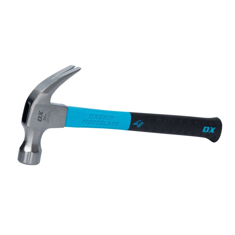 OX Tools OX Pro Fibreglass Handle Claw Hammer - 20 oz