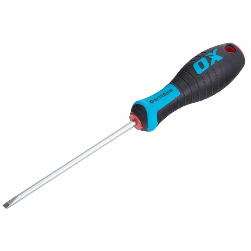 OX Tools OX Pro Slotted Parallel Screwdriver 100x4mm