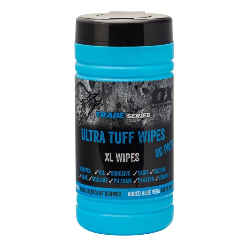 OX Trade Ultra Tuff XL Wipes - 80 pack