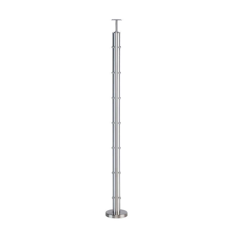 BM Architectural Pre-Assembled Balustrade 3mm Wire Corner Post - 48.2mm x 2.5mm - Fixed Saddle to suit 42mm Handrail