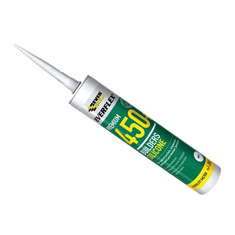Everbuild Sika - Everflex? 450 Builder's Silicone Sealant Clear 300ml
