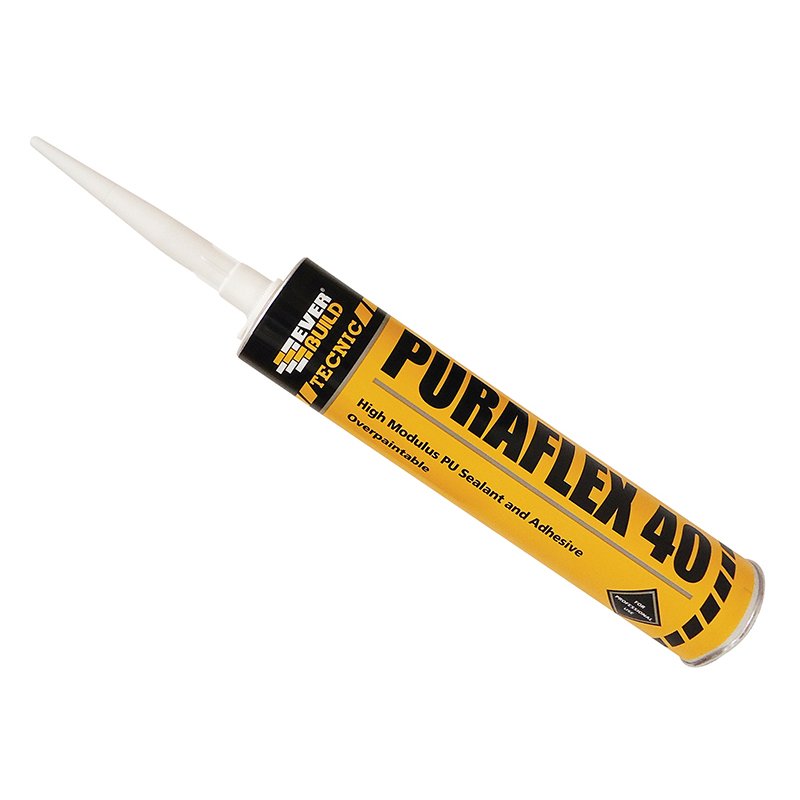 Everbuild Sika - Industrial Puraflex 40 Sealant White 300ml