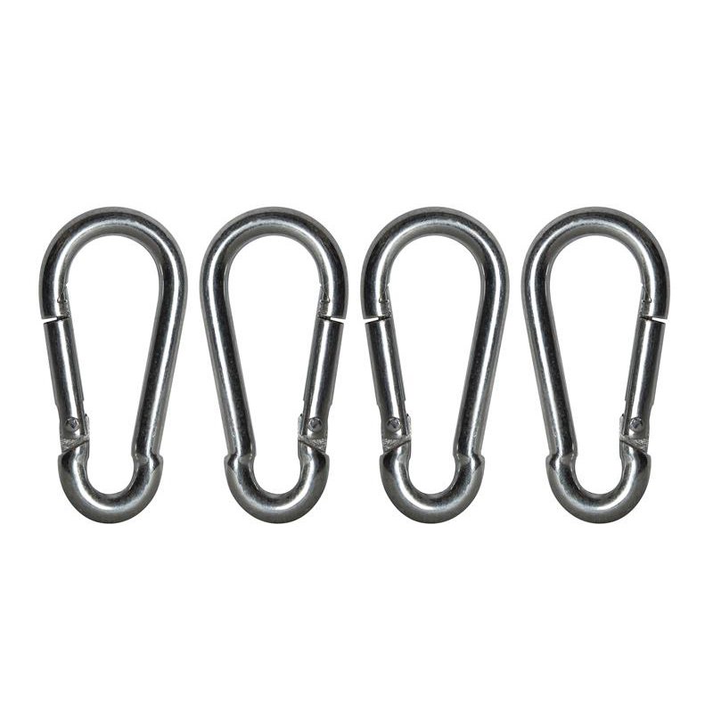 6mm Zinc Plated (Pack of 4) Faithfull - Fire Brigade Snap Hook