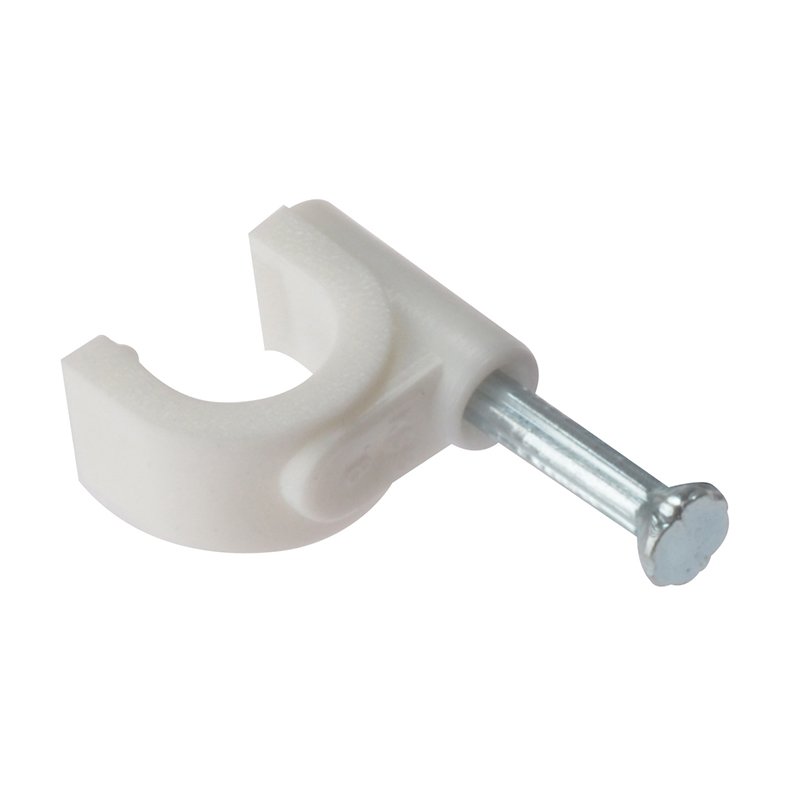 7-8mm (Box 100) ForgeFix - Round Cable Clips