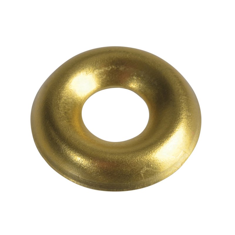 ForgeFix - Screw Cup Washers Solid Brass Polished No.6 Bag 200