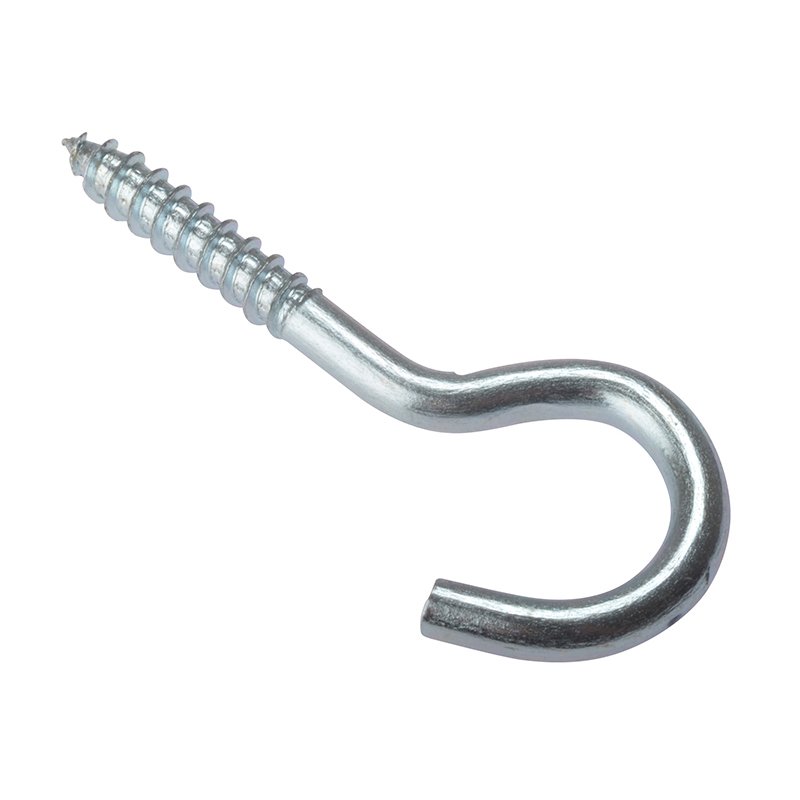 100 x 18g (Bag 10) ForgeFix - Screw Hooks, ZP