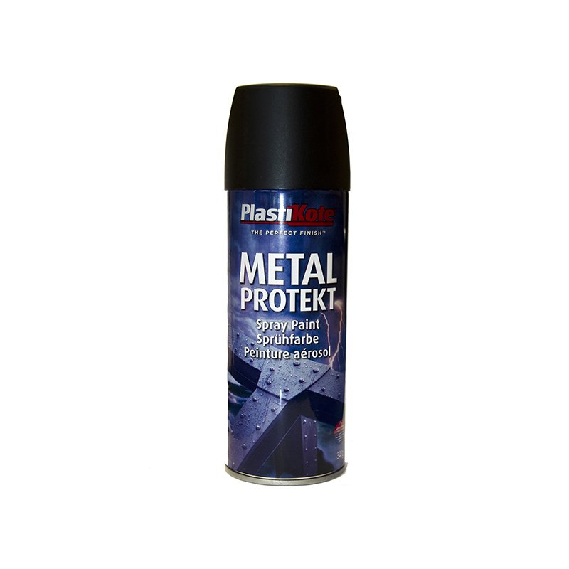 PlastiKote - Metal Protekt Spray Matt Black 400ml