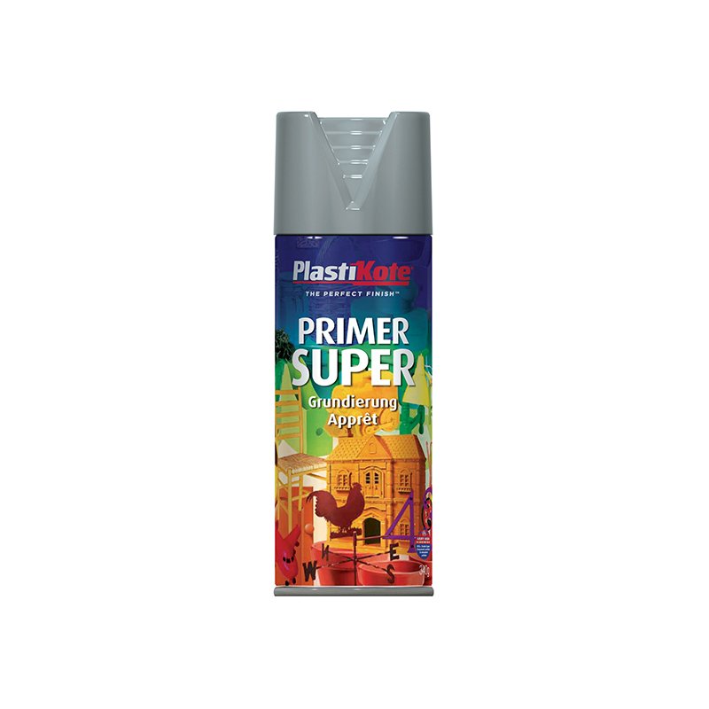 PlastiKote - Super Spray Primer Grey 400ml