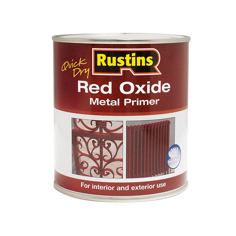 1 litre Rustins - Quick Dry Red Oxide Metal Primer