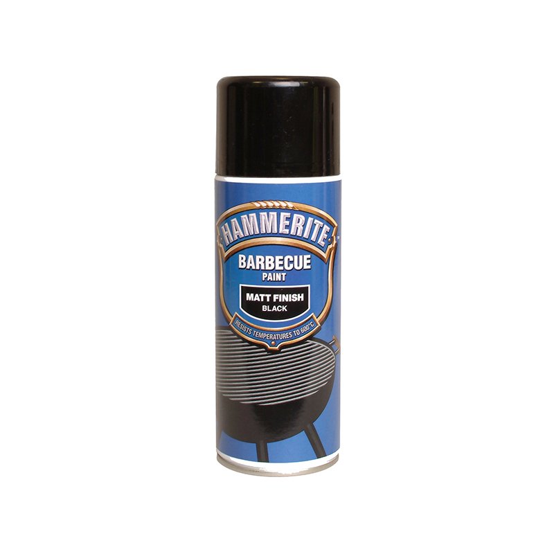 Hammerite - BBQ Paint Aerosol Black Matt 400ml