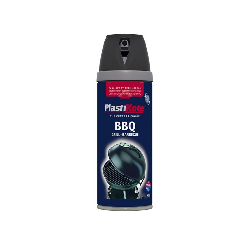 PlastiKote - Twist & Spray BBQ Paint Black 400ml