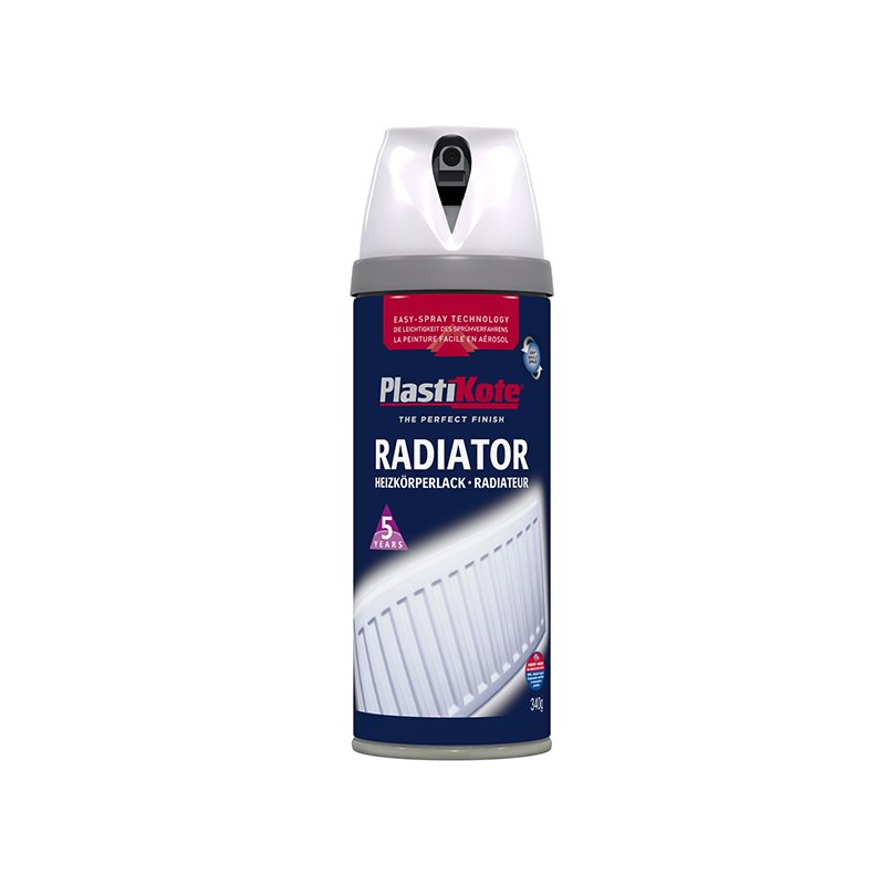 Gloss White 400ml PlastiKote - Twist & Spray Radiator