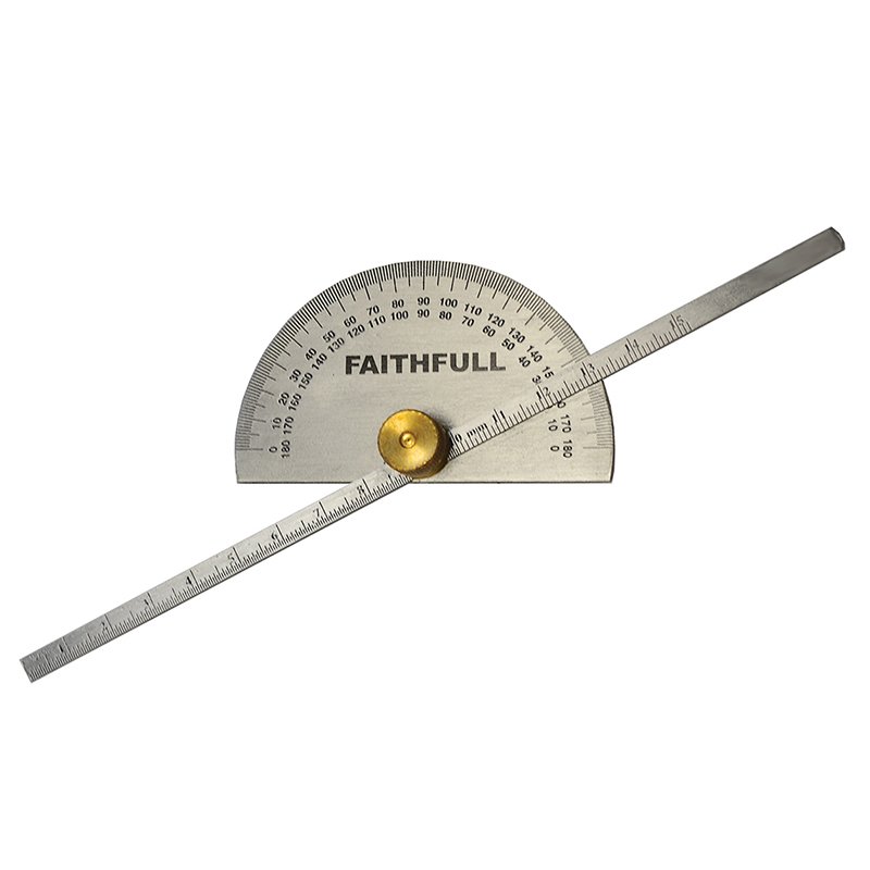 Faithfull - Depth Gauge with Protractor 150mm (6in)