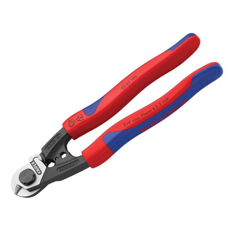 Knipex - Wire Rope/Bowden Cable Cutters Multi-Component Grip 190mm