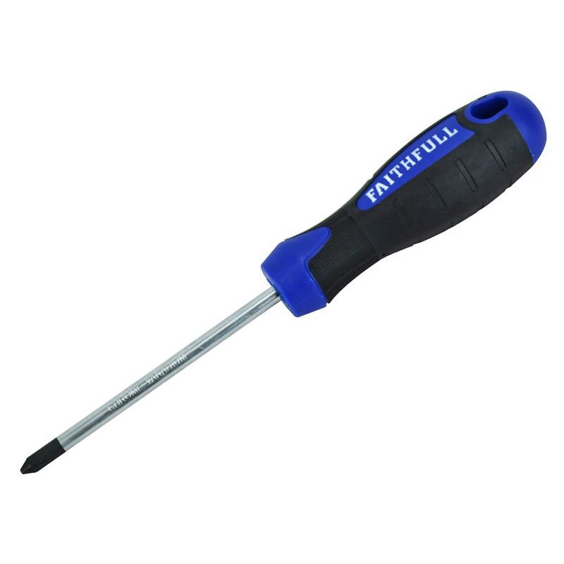 Faithfull - Soft Grip Screwdriver Phillips Tip PH2 x 100mm