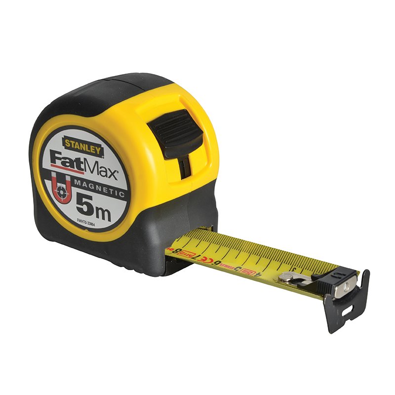 5m (Width 32mm) (Metric only) STANLEY - FatMax Magnetic BladeArmor Tape