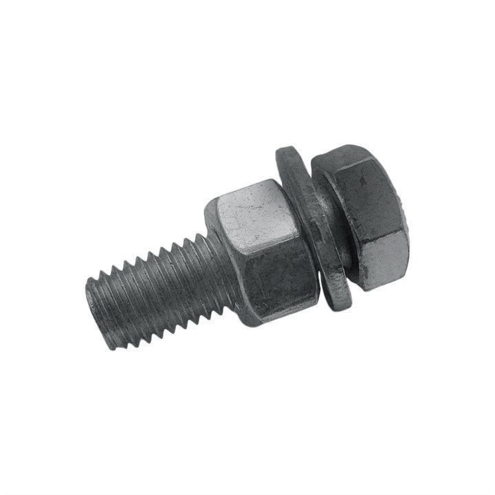 100 Pack - M12 BZP High Tensile CE Assembled Structural Bolts - Grade 8.8