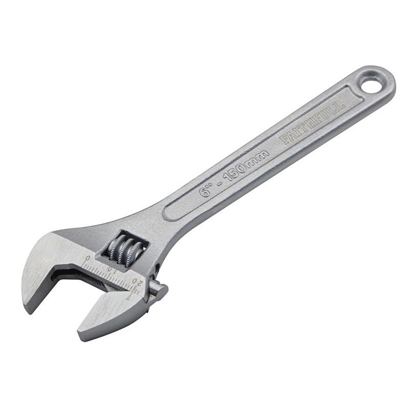 150mm (6in) Faithfull - Chrome Adjustable Spanner