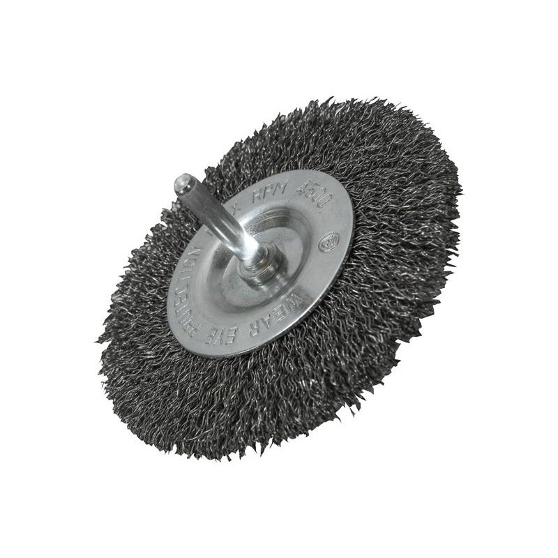 100 x 6mm 0.30mm Faithfull - Circular Brush, Steel Wire