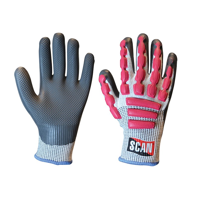 Scan - Anti-Impact Latex Cut 5 Gloves - L (Size 9)