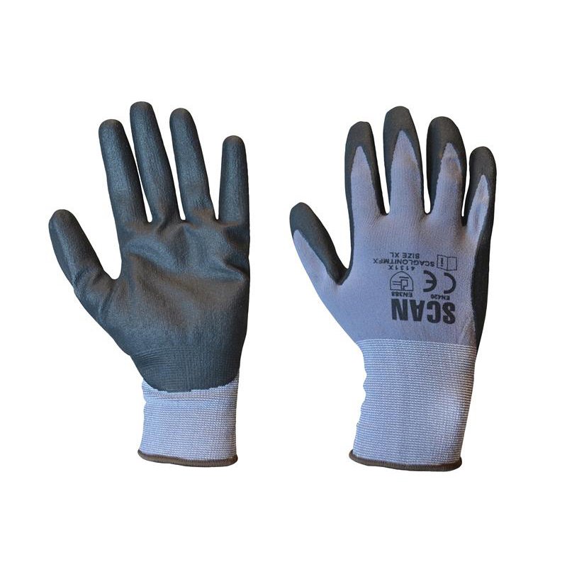 Scan - Breathable Microfoam Nitrile Gloves - L (Size 9)