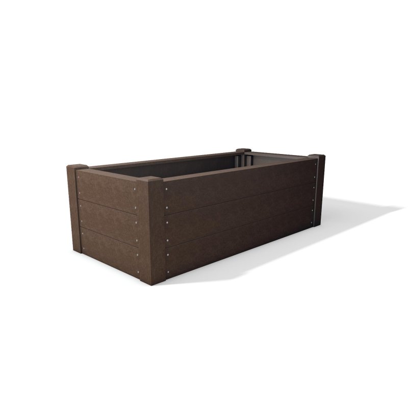 BM Architectural Rectangular Recycled Raised Planter Bed