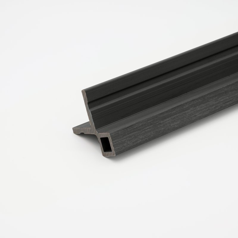 EazyClad 5S - Ebony Black Composite Slatted Cladding Corner Trim