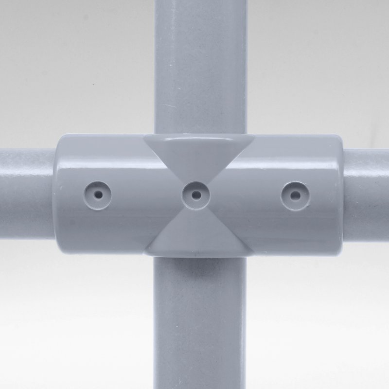 Barclay & Mathieson Cross Joint to suit 50mm GRP Handrail - Grey