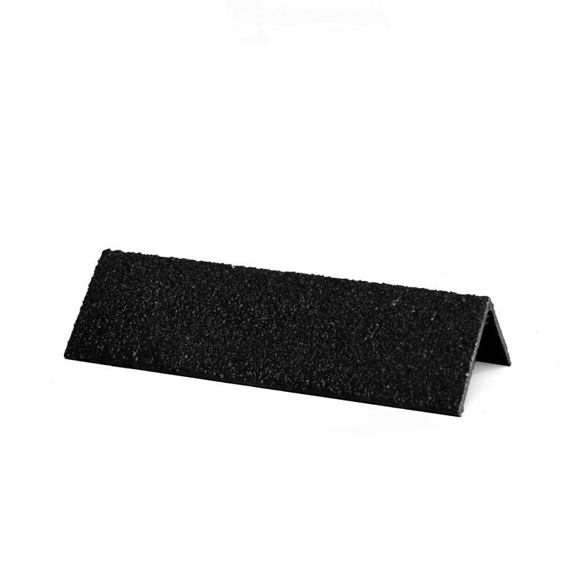 Barclay & Mathieson 4m Equal Angle Gritted Tread GRP Nosing Black - 4mm x 55mm x 55mm