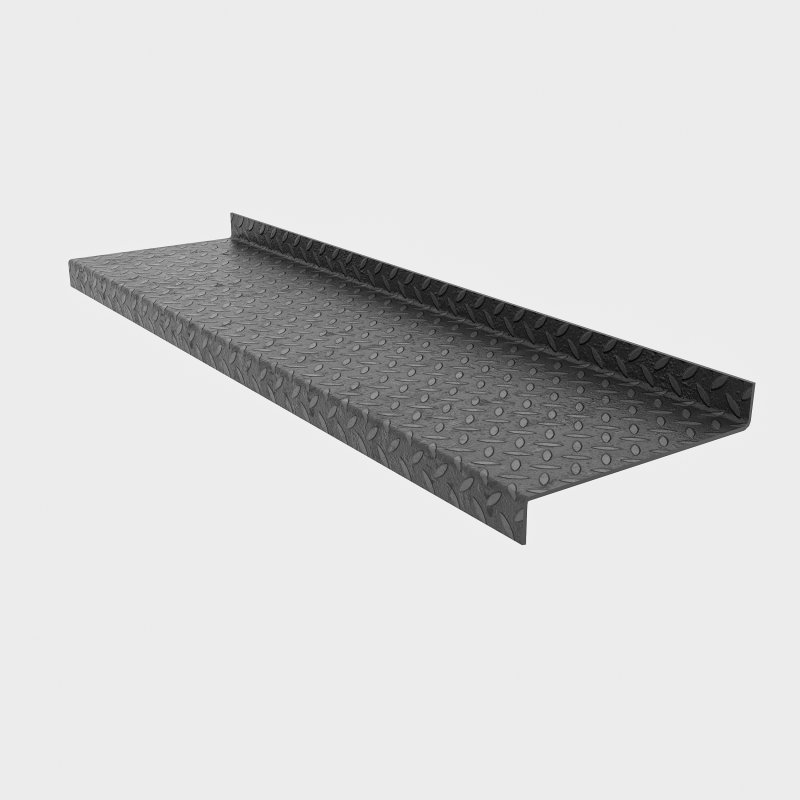 Barclay & Mathieson Durbar Stair Tread 900 x 265 x 4.5mm - 40mm Turn up/down