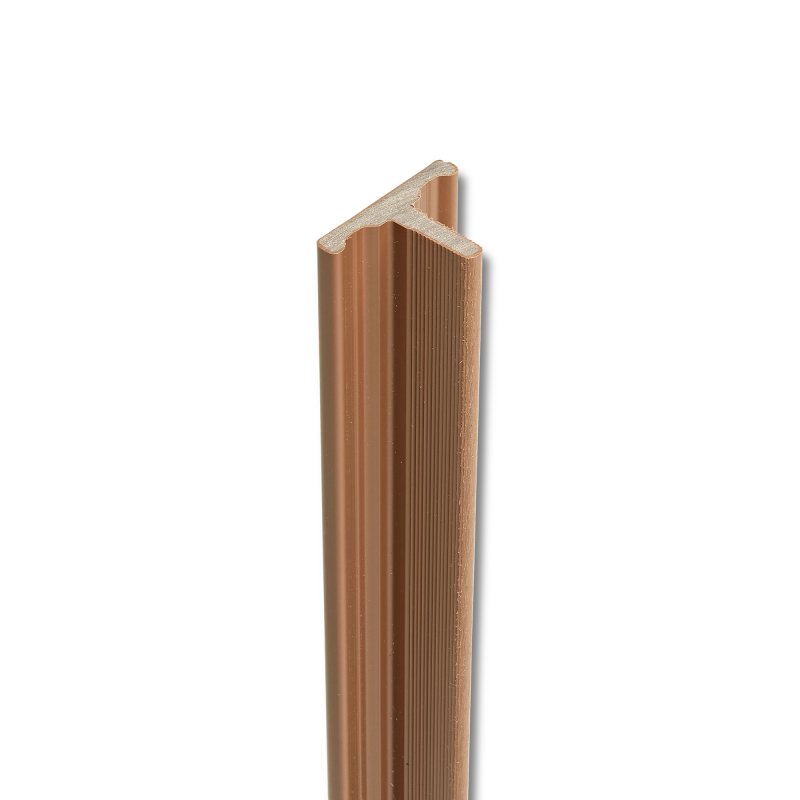 Ecoscape Ecoscape Forma - Spiced Oak Composite Slatted Cladding Joint Trim
