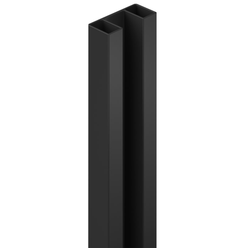 DuraPost Vistareg Aluminium Infill Profile Set For Composite Panel 1825/1755mm - Black