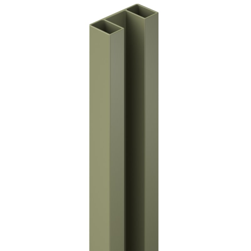 DuraPost Vistareg Aluminium Infill Profile Set For Composite Panel 1825/1755mm - Olive Grey
