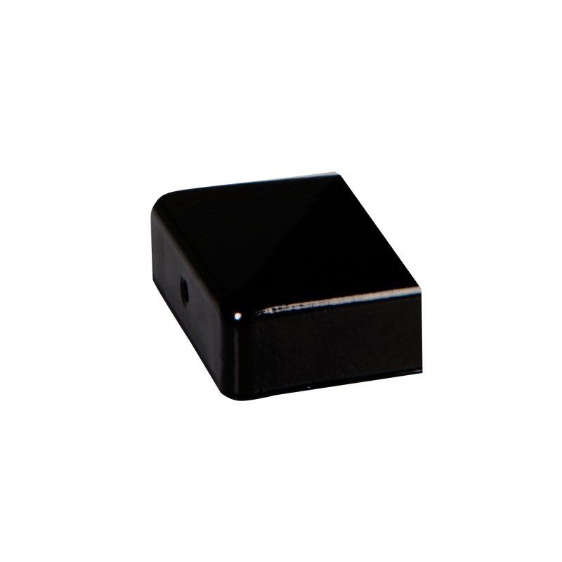 DuraPost® Half Post Cap With Bracket 75 x 37mm - Black