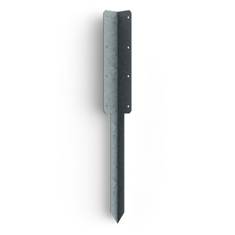 FENCEMATE® Double Sleeper Pin Corner Bracket 750 x 2mm - Galvanised