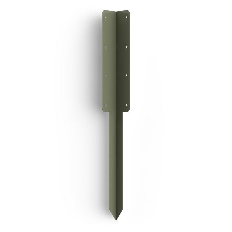 FENCEMATE® Double Sleeper Pin Corner Bracket 750 x 2mm - Olive