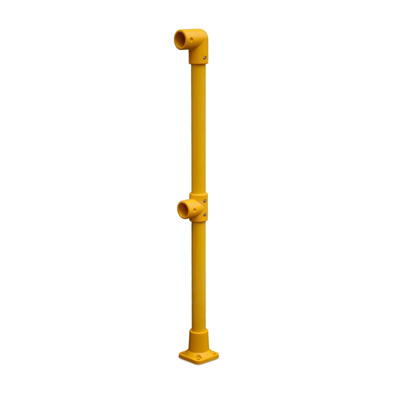 Barclay & Mathieson GRP End Post - Pedestal Base - Yellow (RAL 1003)