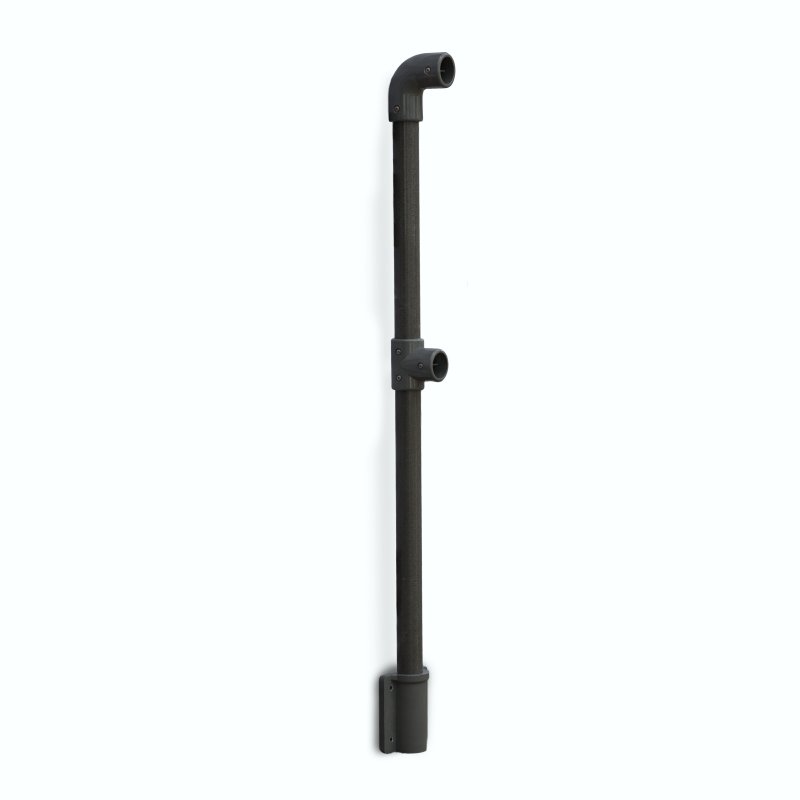 Barclay & Mathieson GRP End Post - Side Mount - Grey (RAL 7036)