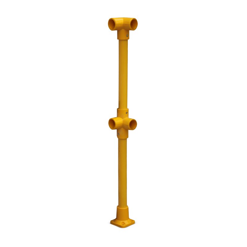 Barclay & Mathieson GRP Corner Post - Pedestal Base - Yellow (RAL 1003)