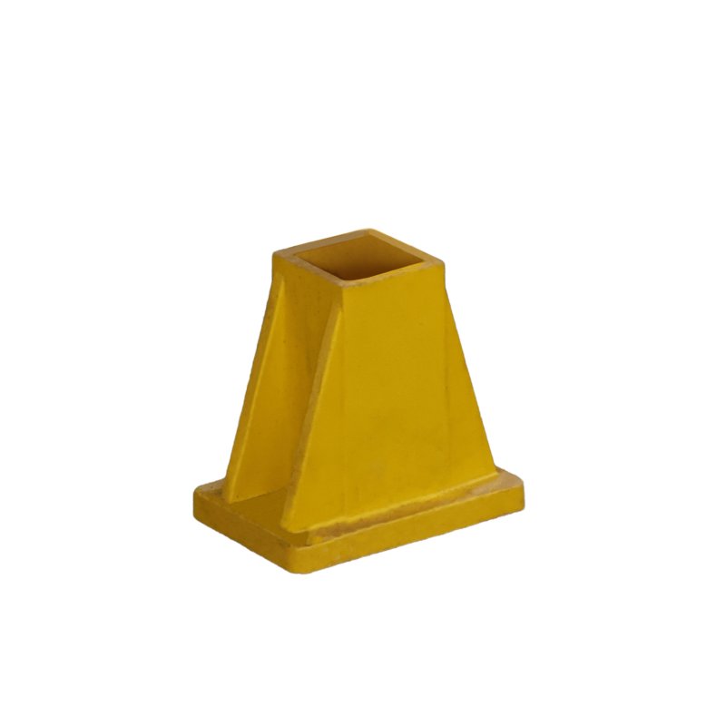 Barclay & Mathieson Box Foot to suit 50mm GRP Box Profile - Yellow