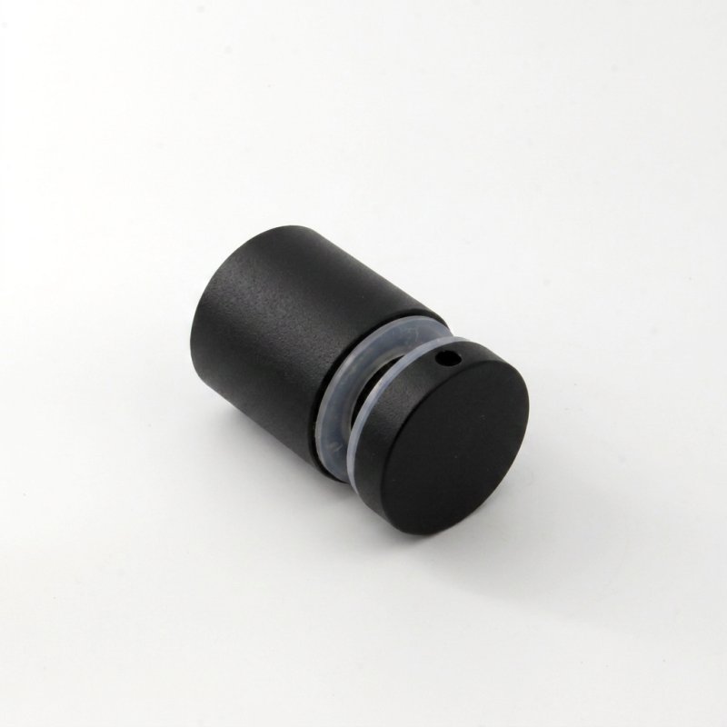 BM Architectural 50mm Eazypost Slab Connector - 316/Matt Black PPC