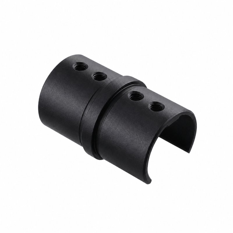 BM Architectural EazySlot Slotted Handrail Connector - 316/Matt Black PPC