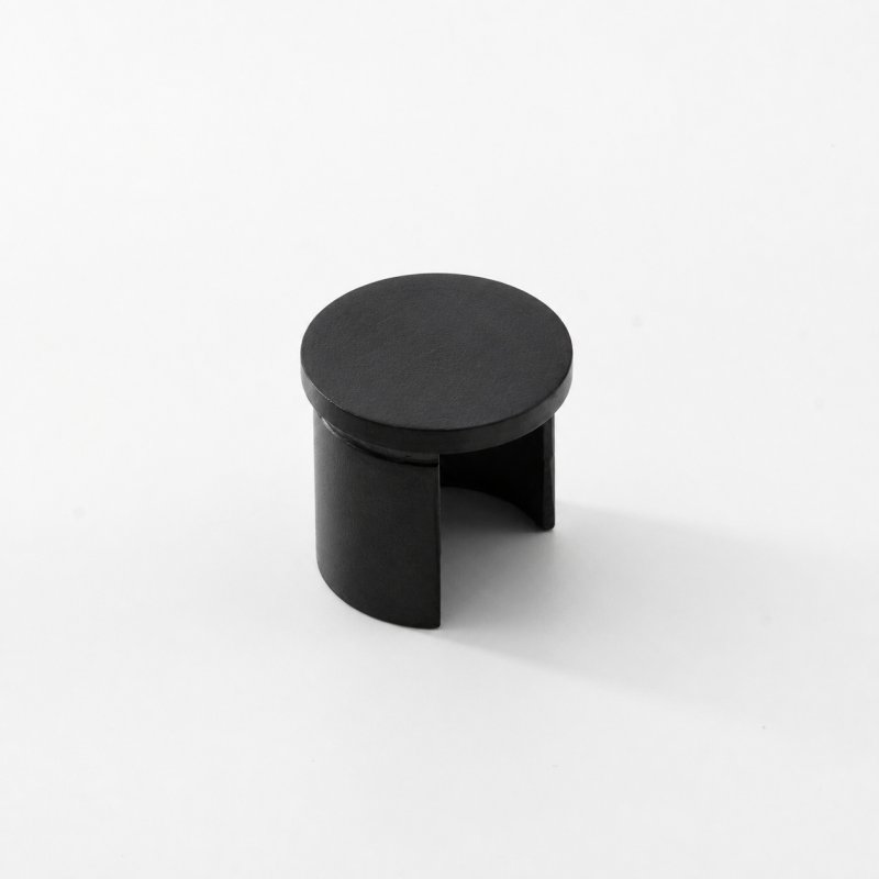 BM Architectural EazySlot Slotted Handrail End Cap - 316/Matt Black PPC