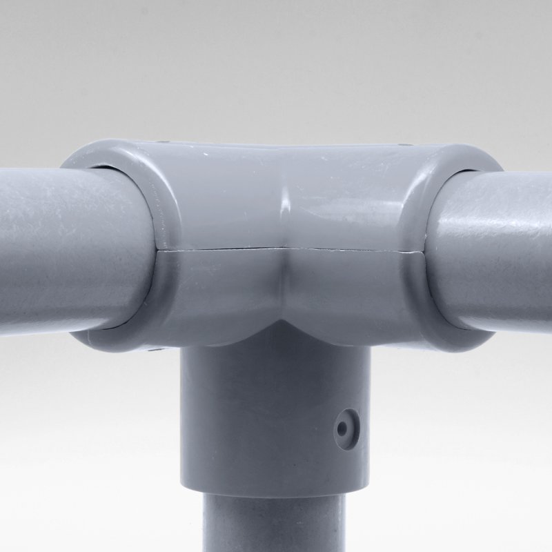 Barclay & Mathieson 128 - 90 Degree 3 Way Top Corner to suit 50mm GRP Handrail - Grey