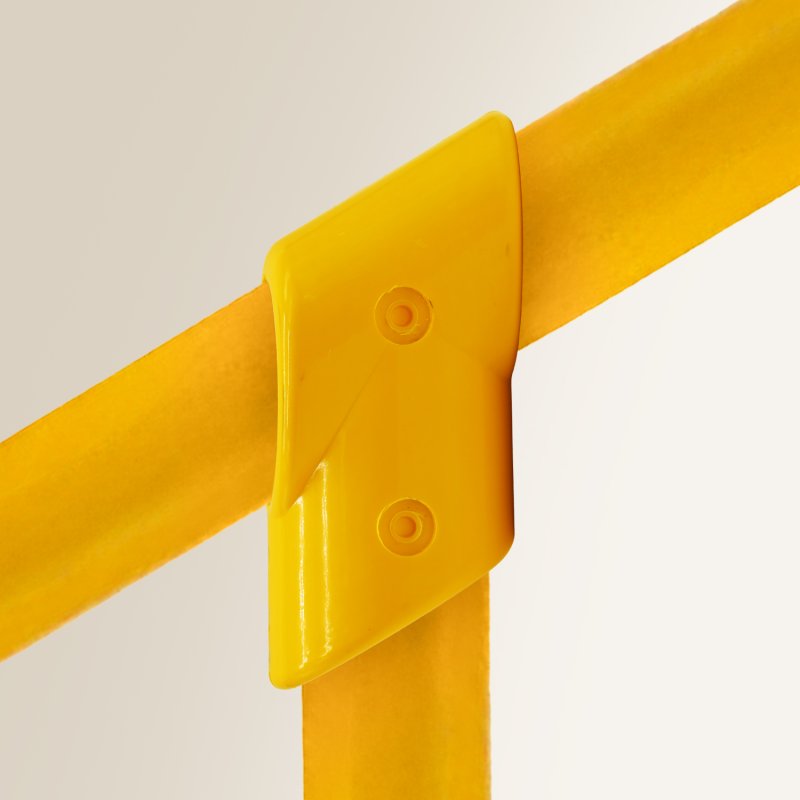 Barclay & Mathieson 129 - 60 Degree T Piece Joint to suit 50mm GRP Handrail - Yellow