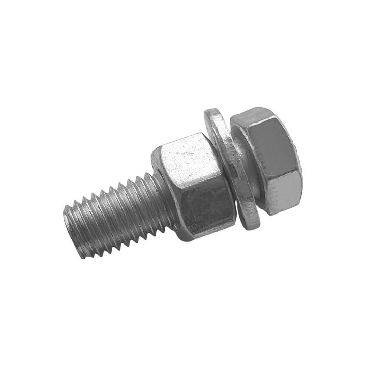 B+M 100 Pack - M20 BZP High Tensile CE Assembled Structural Bolts - Grade 8.8