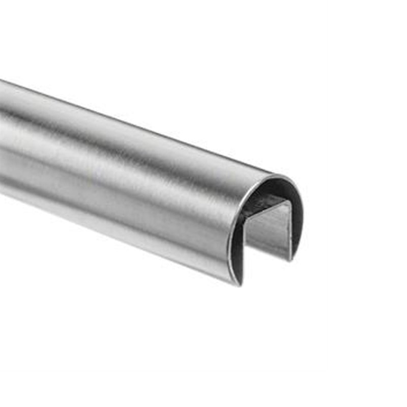 B+M 3m Stainless Steel Round Slotted Tube