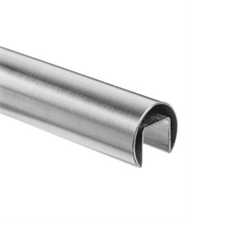 BM Architectural 3m Stainless Steel Round Slotted Tube