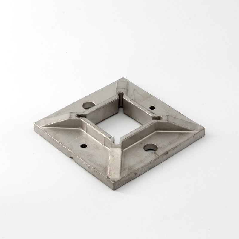 B+M Eazysquare Floor Plate to suit 40x40x2mm Tube